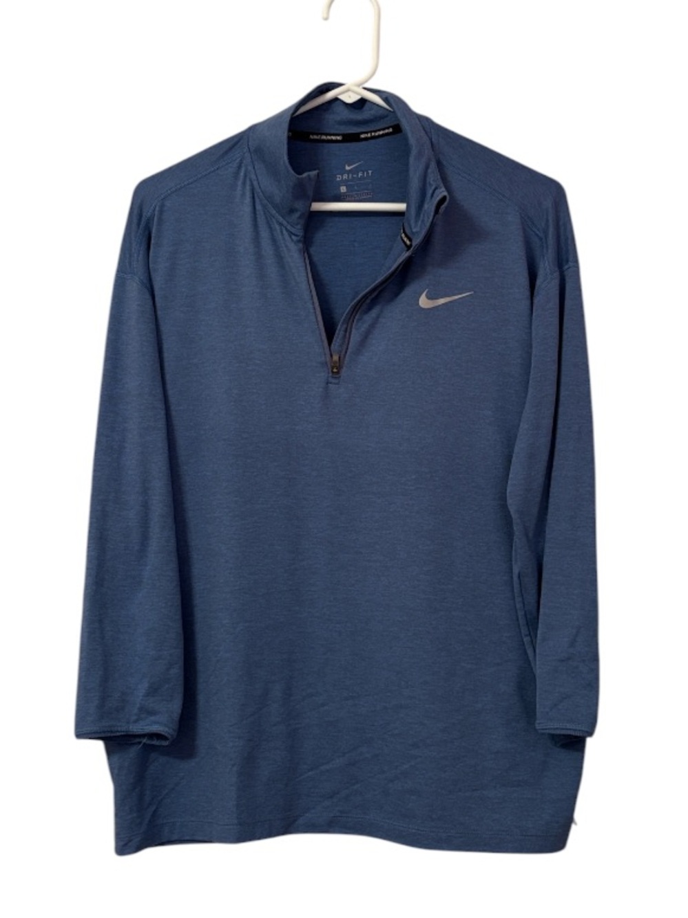 Mens Nike Element Blue Half Zip Athletic Jacket